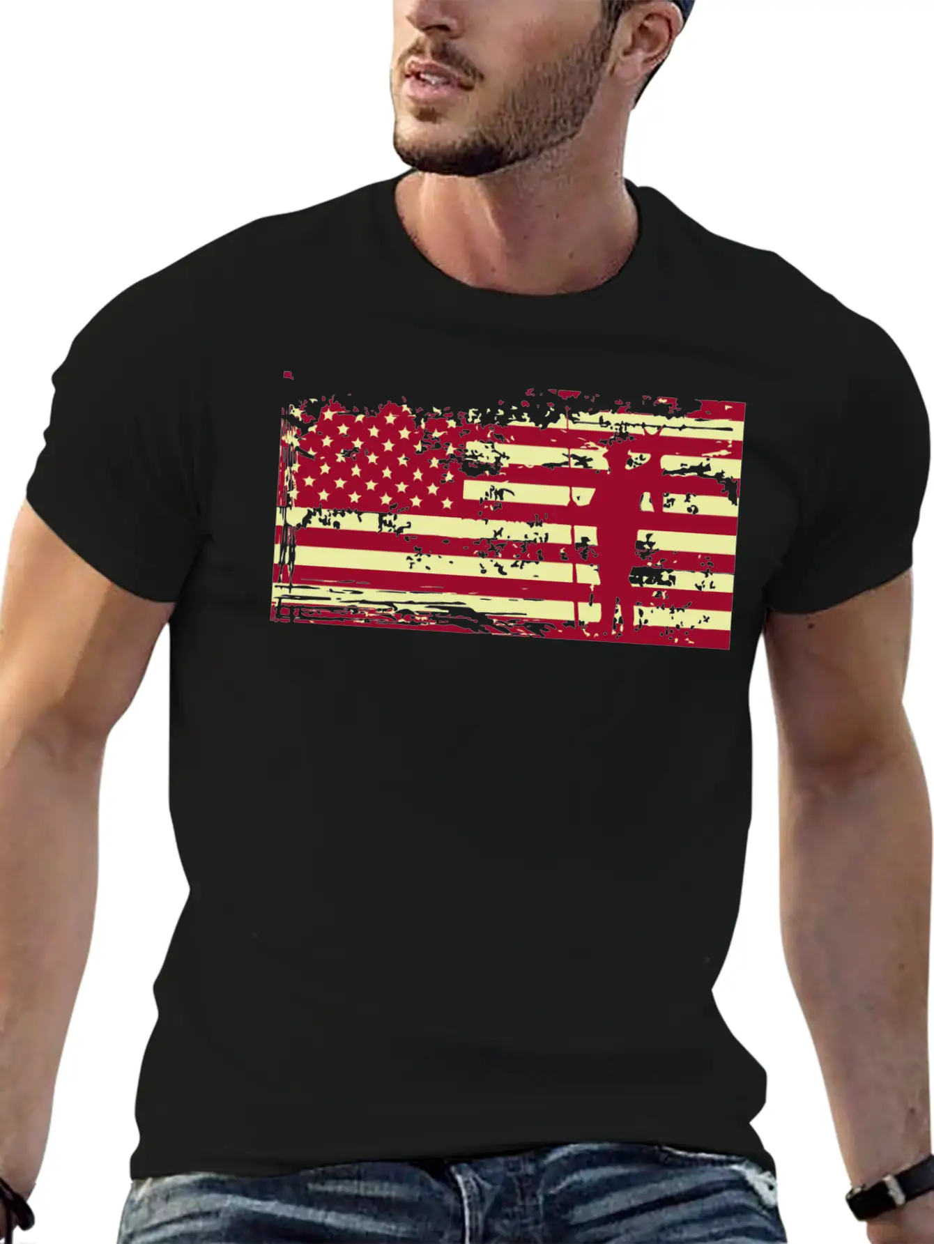 American Flag Fishing Basic Graphic T-Shirt – Daily Comfort In Soft Cotton