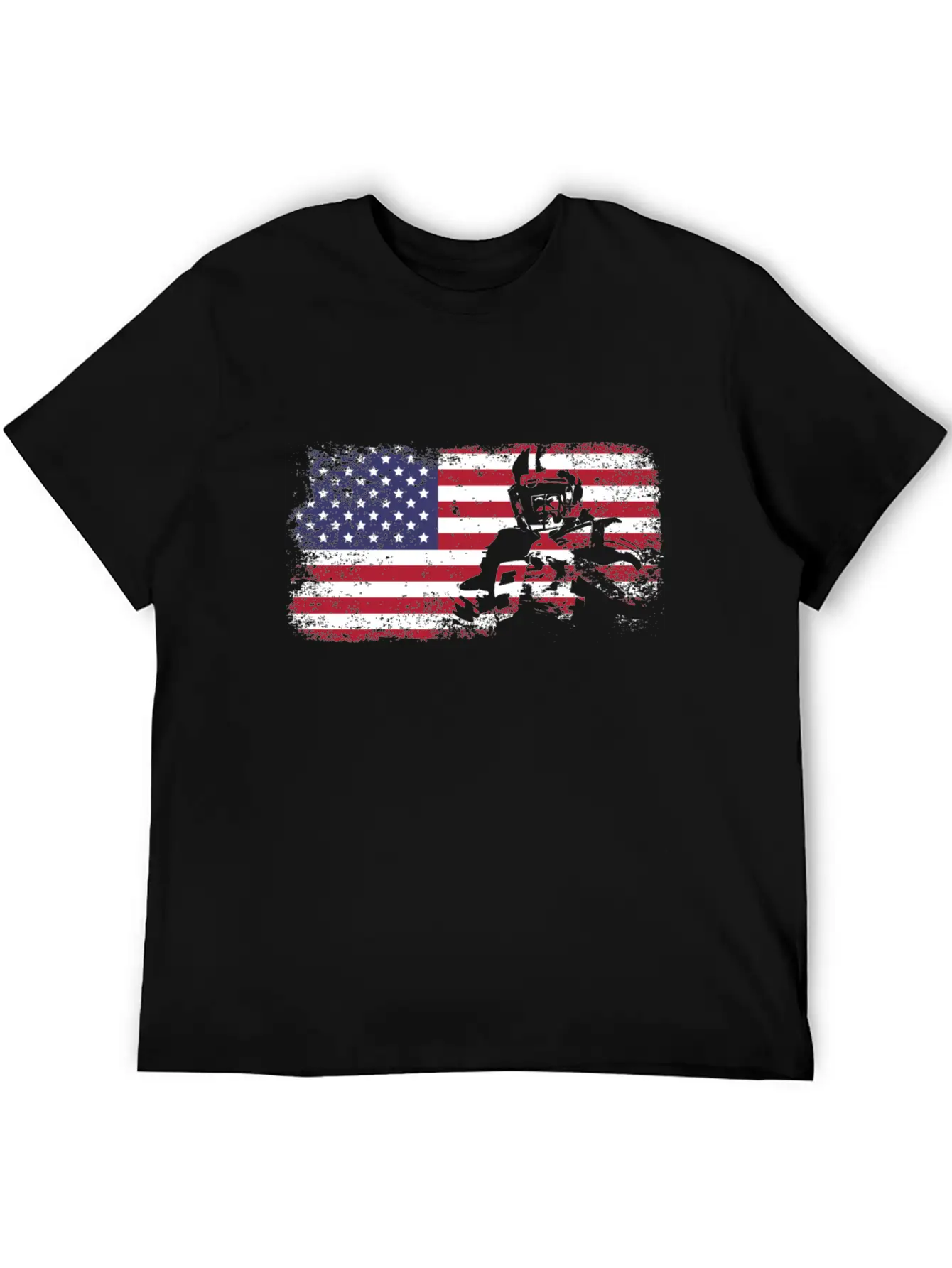 American Flag Football Basic Graphic T-Shirt – Daily Comfort In Soft Cotton