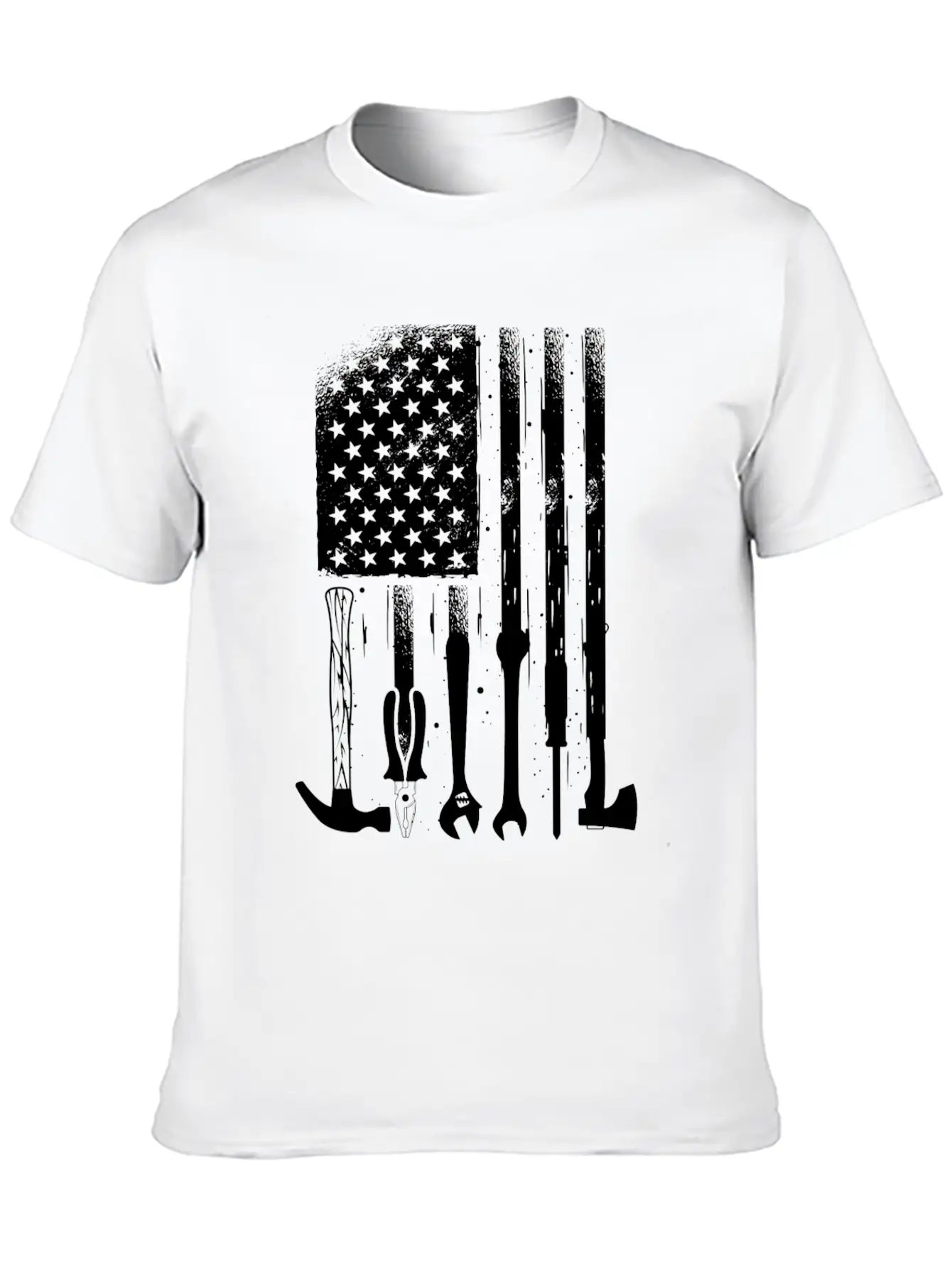 American Flag Mechanic Tools Proud Craftsman USA Unisex Casual T-Shirt – Clean Design For Daily Comfort