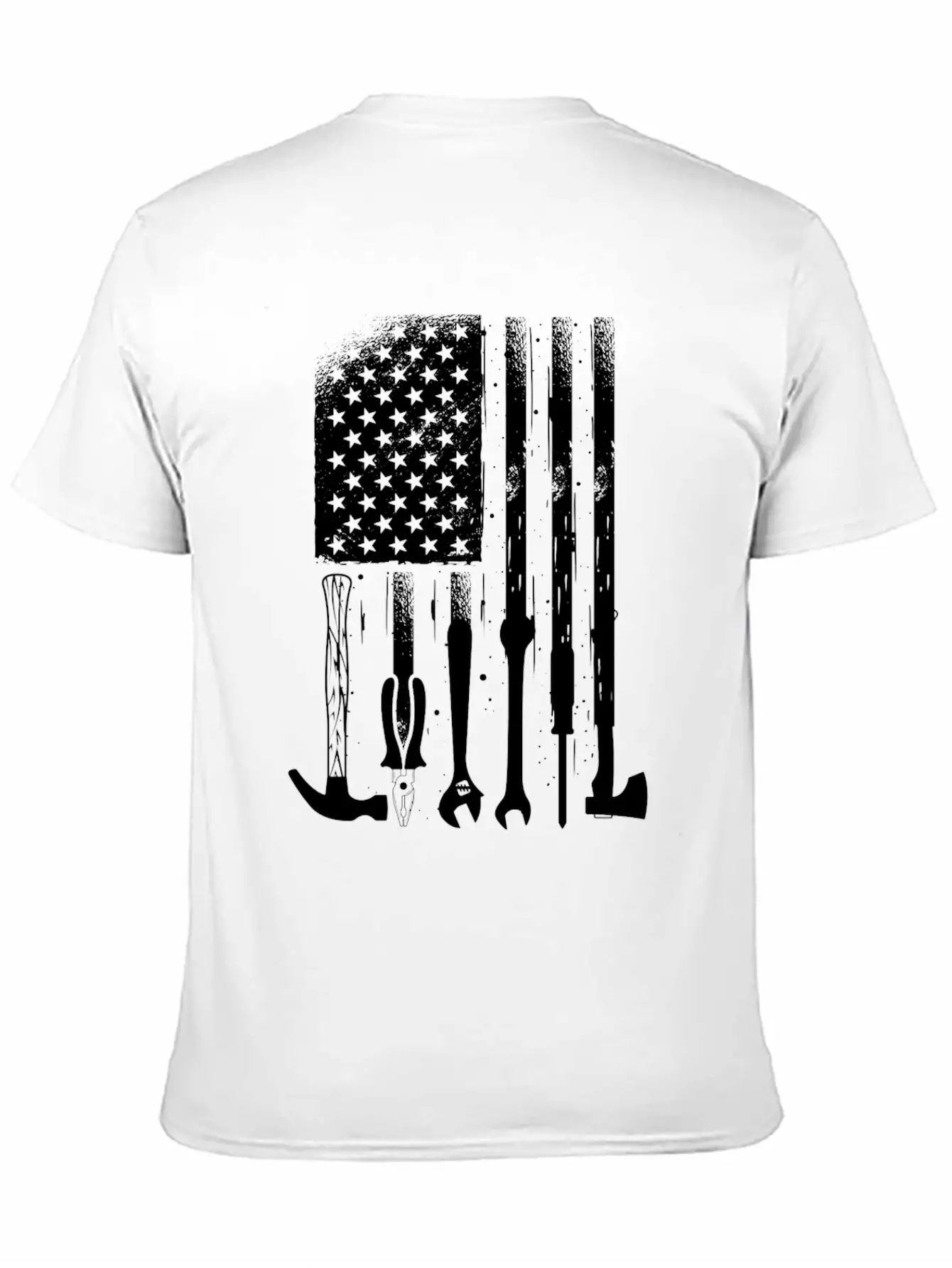 American Flag Mechanic Tools Proud Craftsman USA Unisex Casual T-Shirt – Clean Design For Daily Comfort