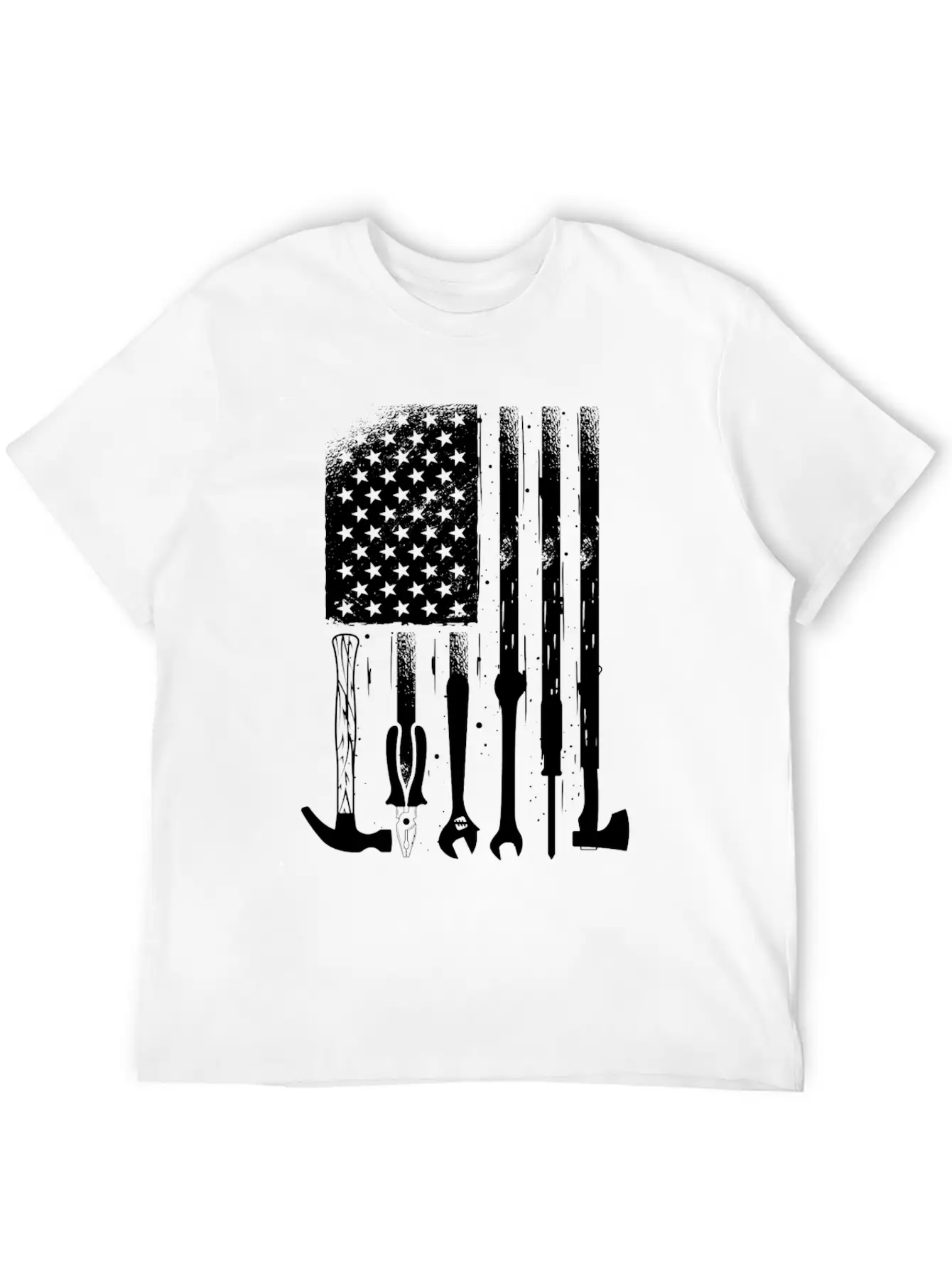 American Flag Mechanic Tools Proud Craftsman USA Unisex Casual T-Shirt – Clean Design For Daily Comfort