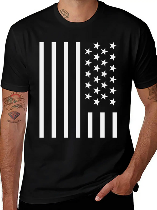 American Flag Unisex Casual T-Shirt – Clean Design For Daily Comfort