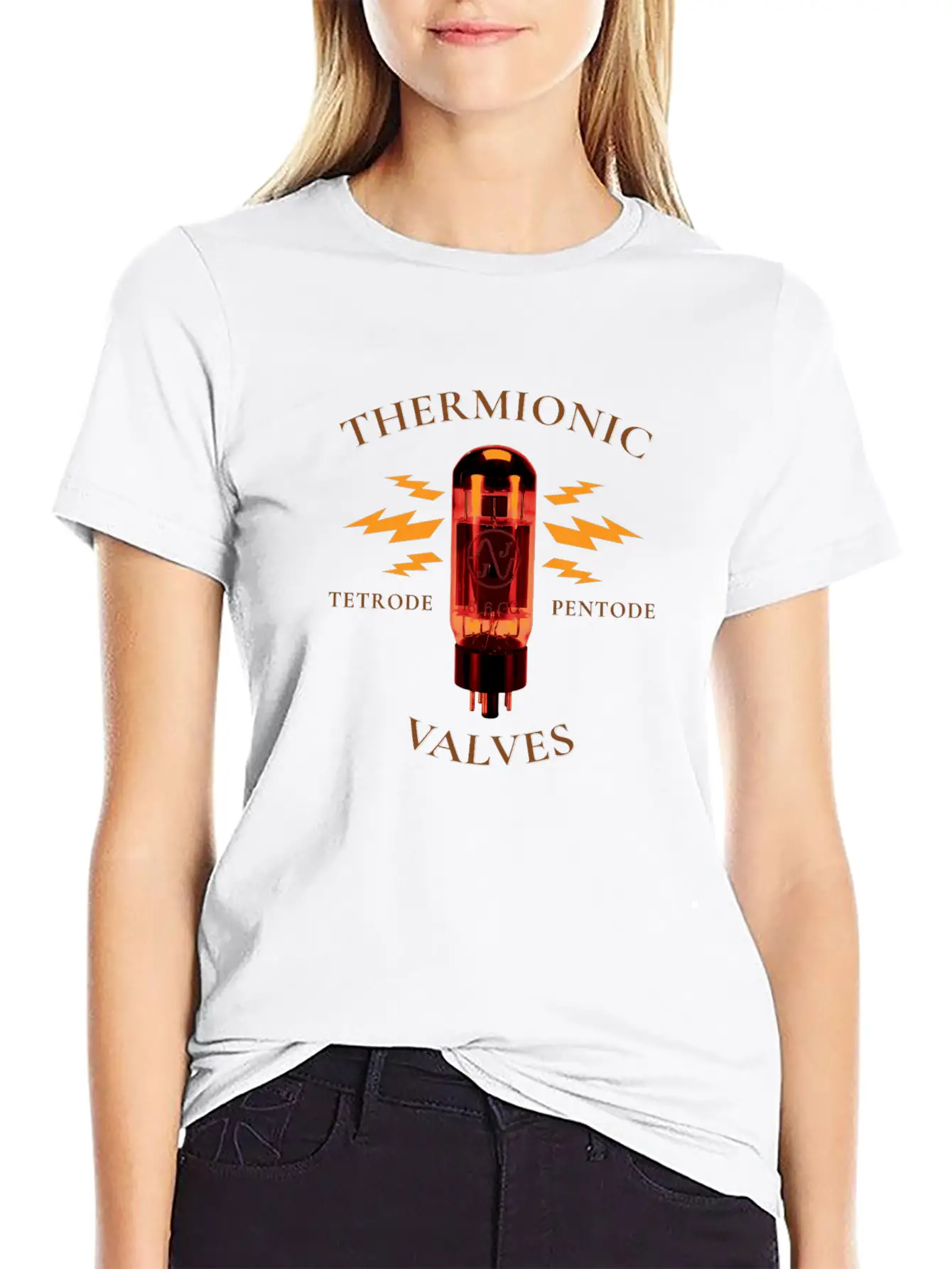 Analog Thermionic Valve Tube Modern Fit Casual T-Shirt – Clean And Versatile Design