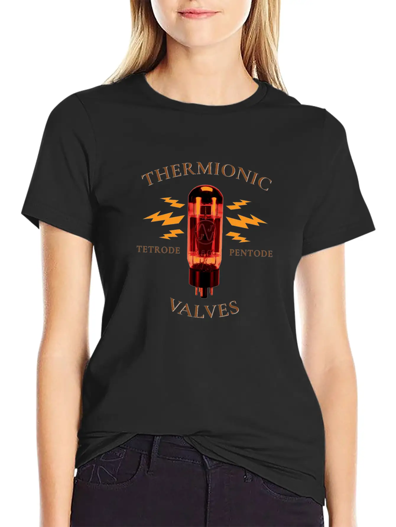 Analog Thermionic Valve Tube Modern Fit Casual T-Shirt – Clean And Versatile Design
