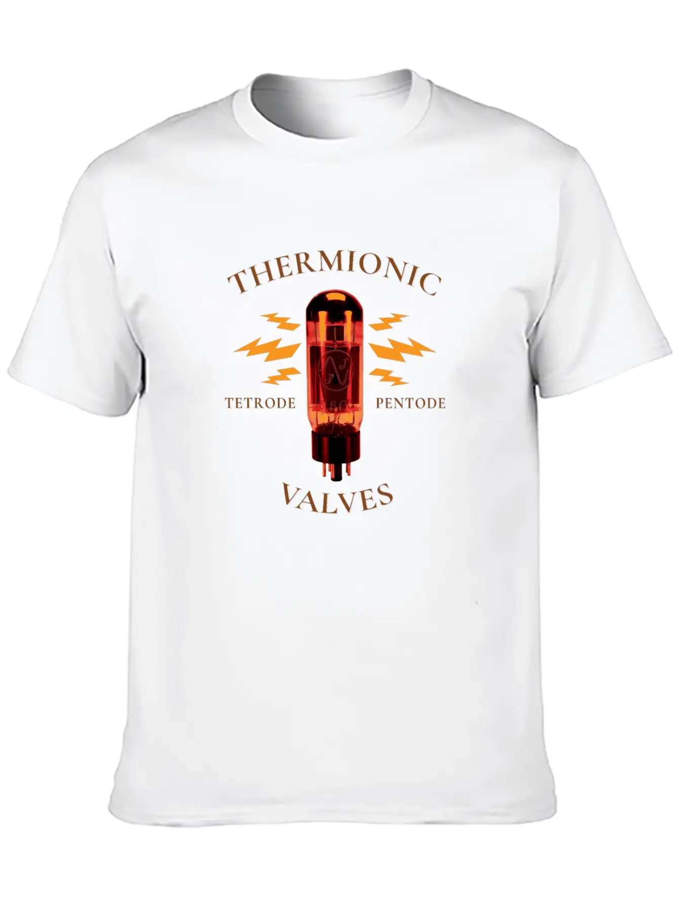 Analog Thermionic Valve Tube Modern Fit Casual T-Shirt – Clean And Versatile Design