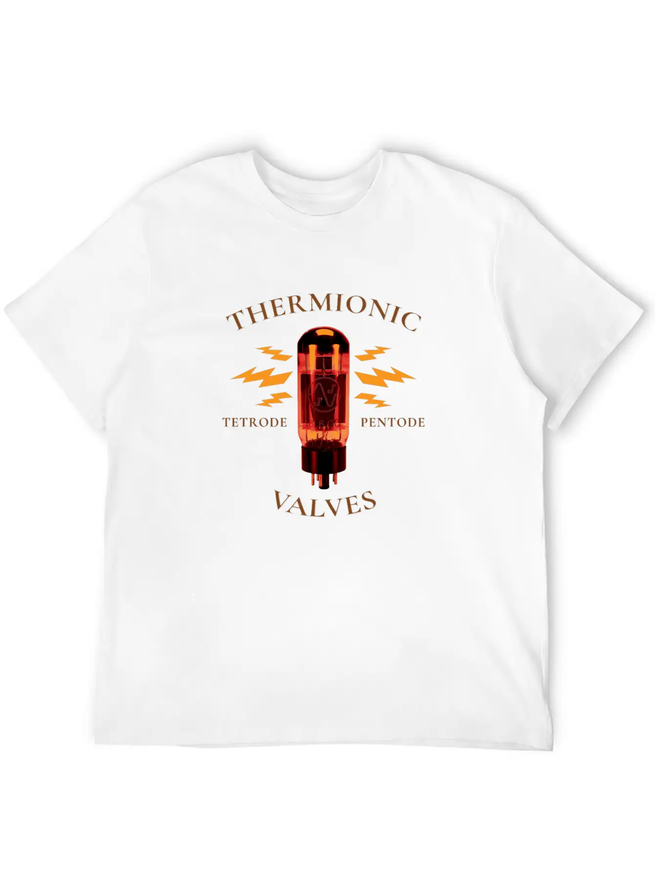 Analog Thermionic Valve Tube Modern Fit Casual T-Shirt – Clean And Versatile Design