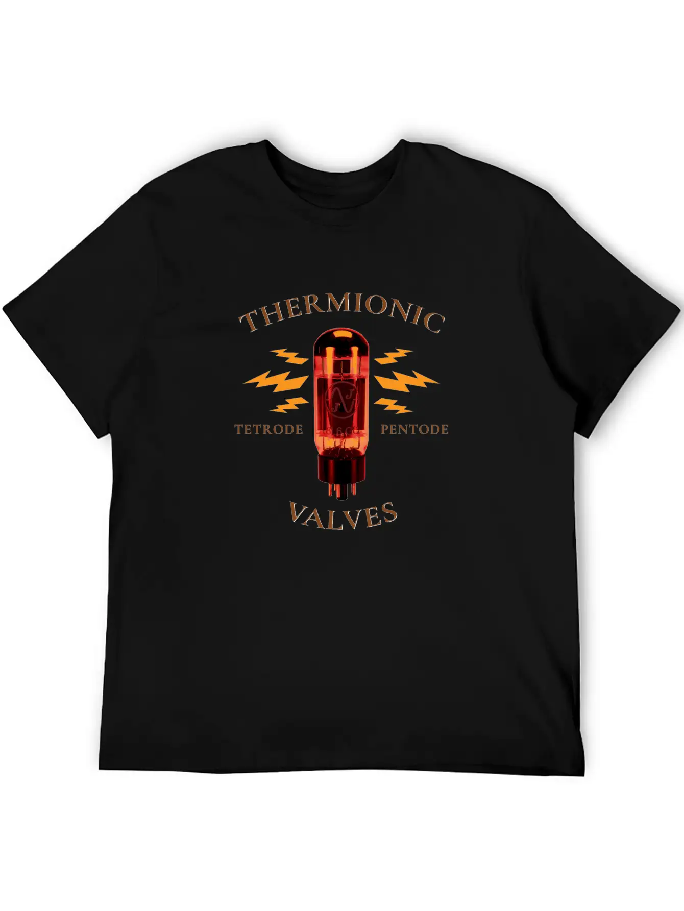Analog Thermionic Valve Tube Modern Fit Casual T-Shirt – Clean And Versatile Design
