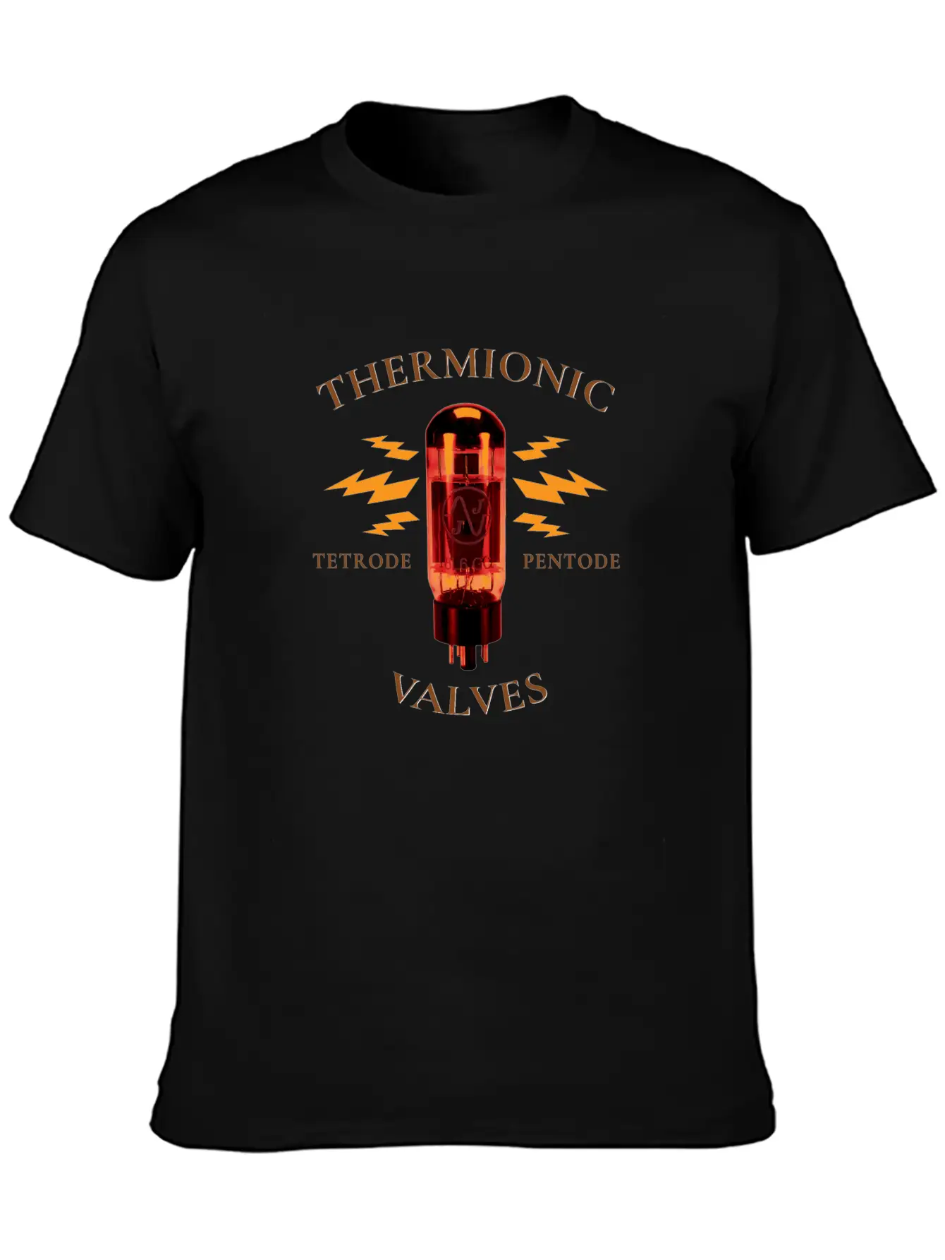 Analog Thermionic Valve Tube Modern Fit Casual T-Shirt – Clean And Versatile Design