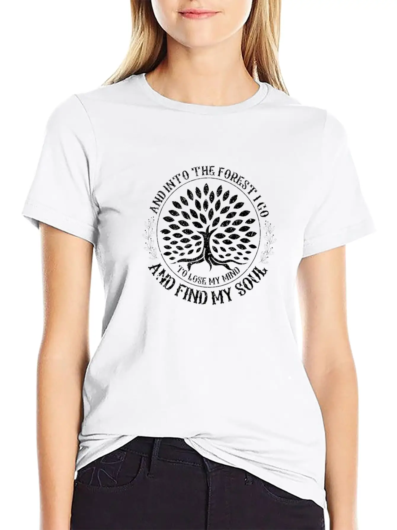 And Into The Forest I Go To Lose My Mind Camping Modern Fit Casual T-Shirt ��� Clean And Versatile Design