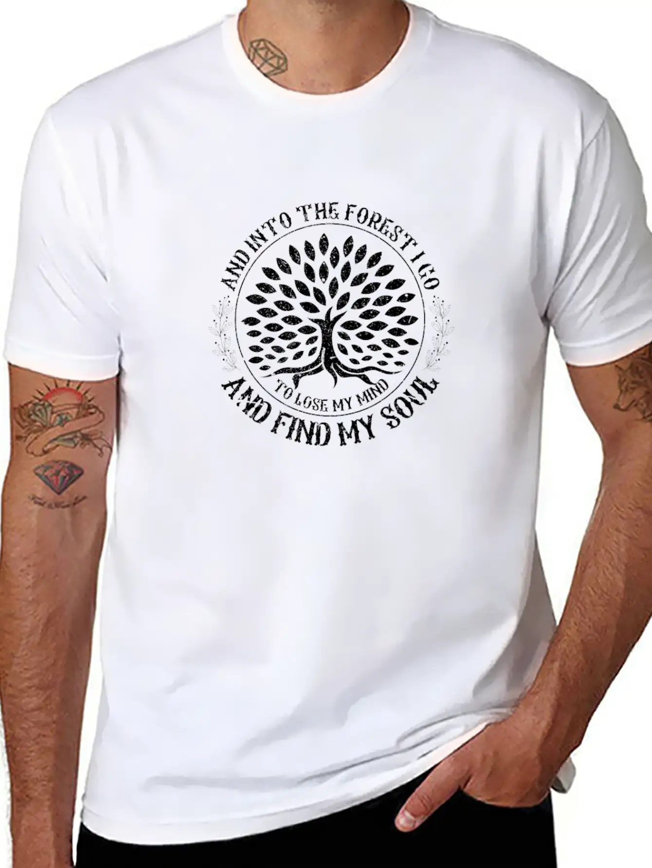 And Into The Forest I Go To Lose My Mind Camping Modern Fit Casual T-Shirt ��� Clean And Versatile Design
