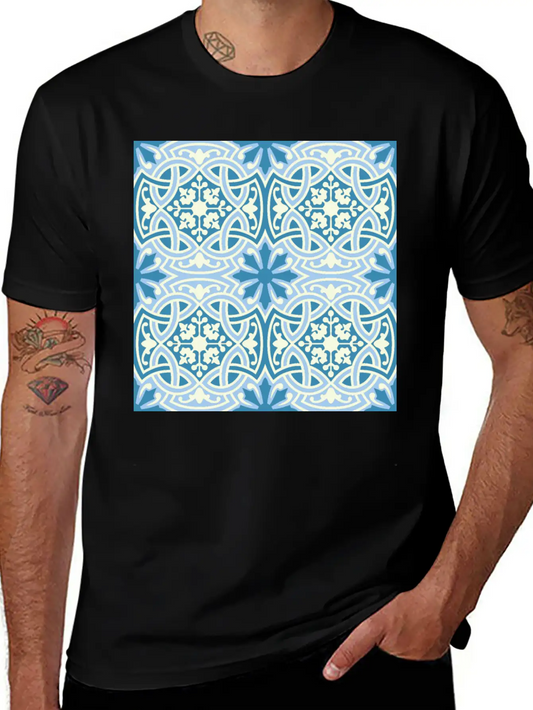 Andalusian Tiles 14 Classic Fit Graphic Tee For Daily Comfort – Unisex Cotton Shirt