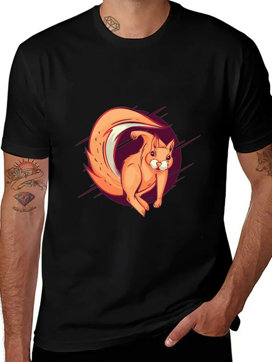 Angry Squirrel Hitting Hook Squirrel Is Pissed Off Unisex Casual T-Shirt – Clean Design For Daily Comfort