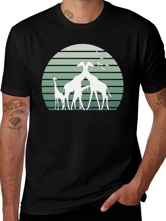 Animals Giraffes Soft Cotton Short Sleeve Tee – Unisex Wardrobe Staple