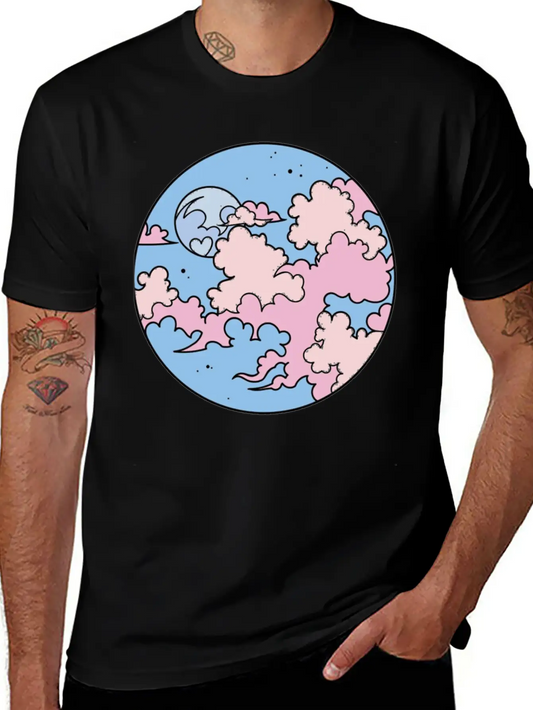 Anime Kawaii Sky Essential Cotton Tee For Daily Outfits – Unisex Style