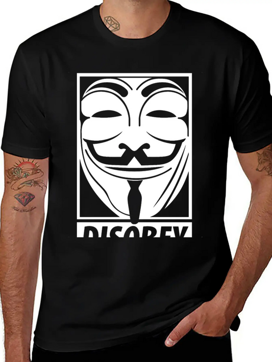Anonymous Disobey Essential Cotton Tee For Daily Outfits – Unisex Style