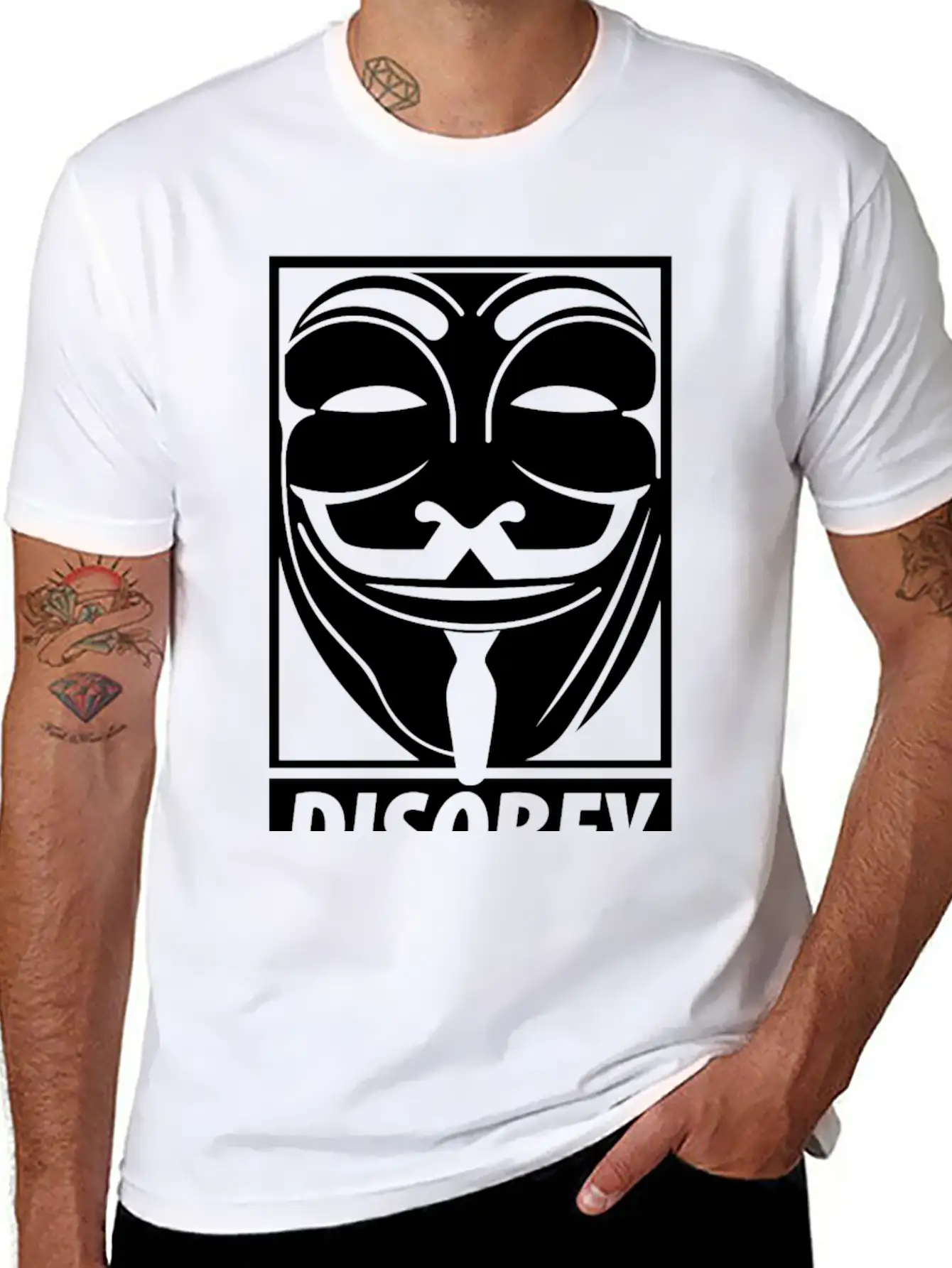 Anonymous Disobey Essential Cotton Tee For Daily Outfits – Unisex Style