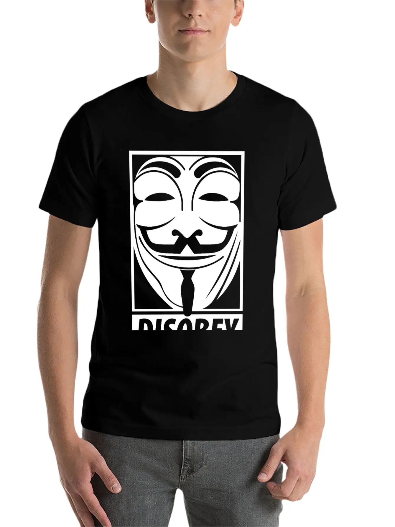 Anonymous Disobey Essential Cotton Tee For Daily Outfits – Unisex Style