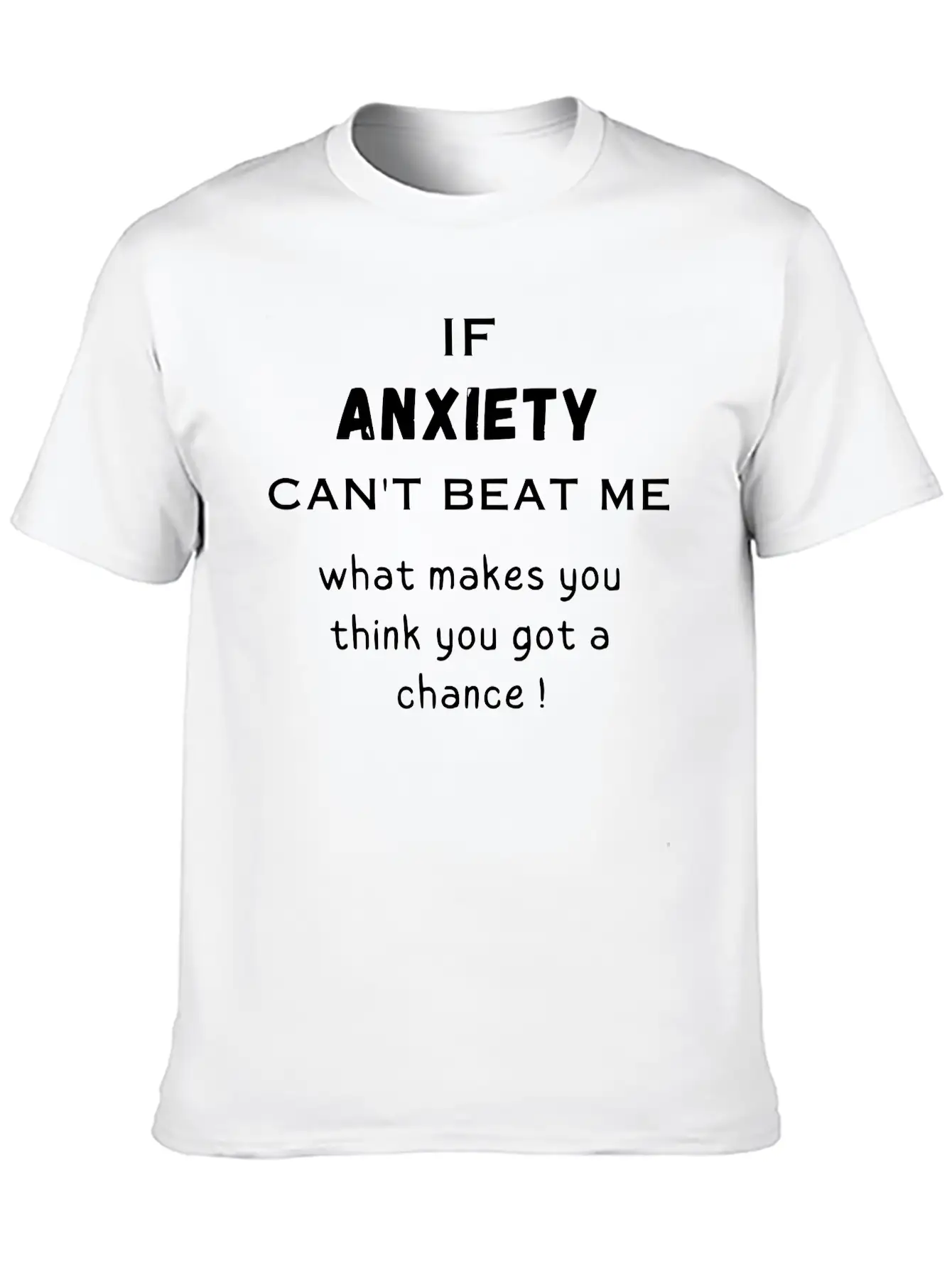 Anxiety Lightweight Cotton T-Shirt – Daily Comfort Graphic Shirt
