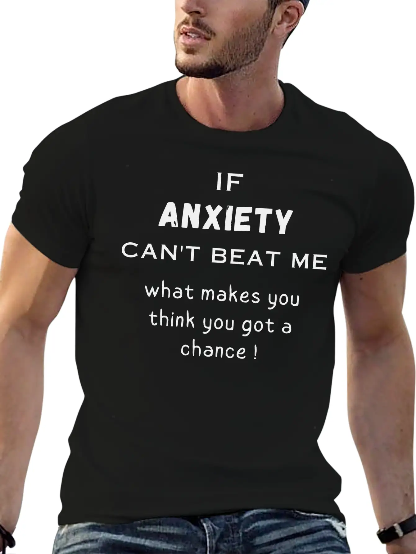 Anxiety Lightweight Cotton T-Shirt – Daily Comfort Graphic Shirt