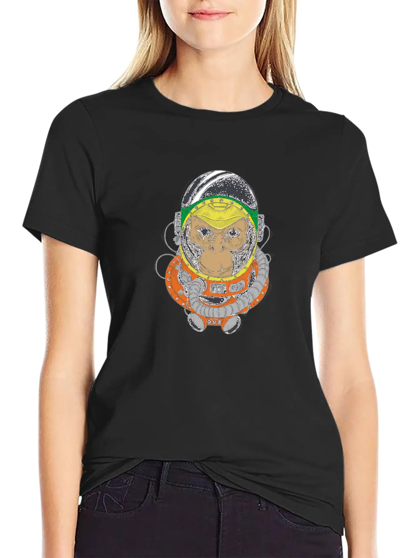 Ape In Space Essential Cotton Tee For Daily Outfits – Unisex Style