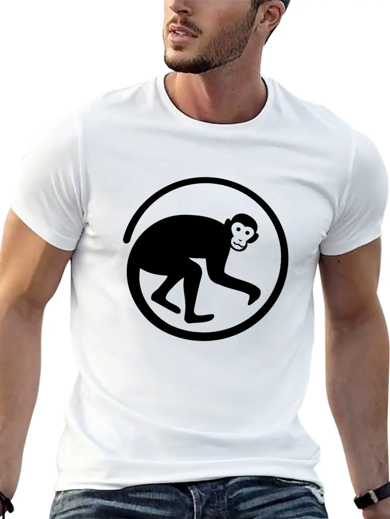 Ape Monkey Essential Cotton Tee For Daily Outfits – Unisex Style
