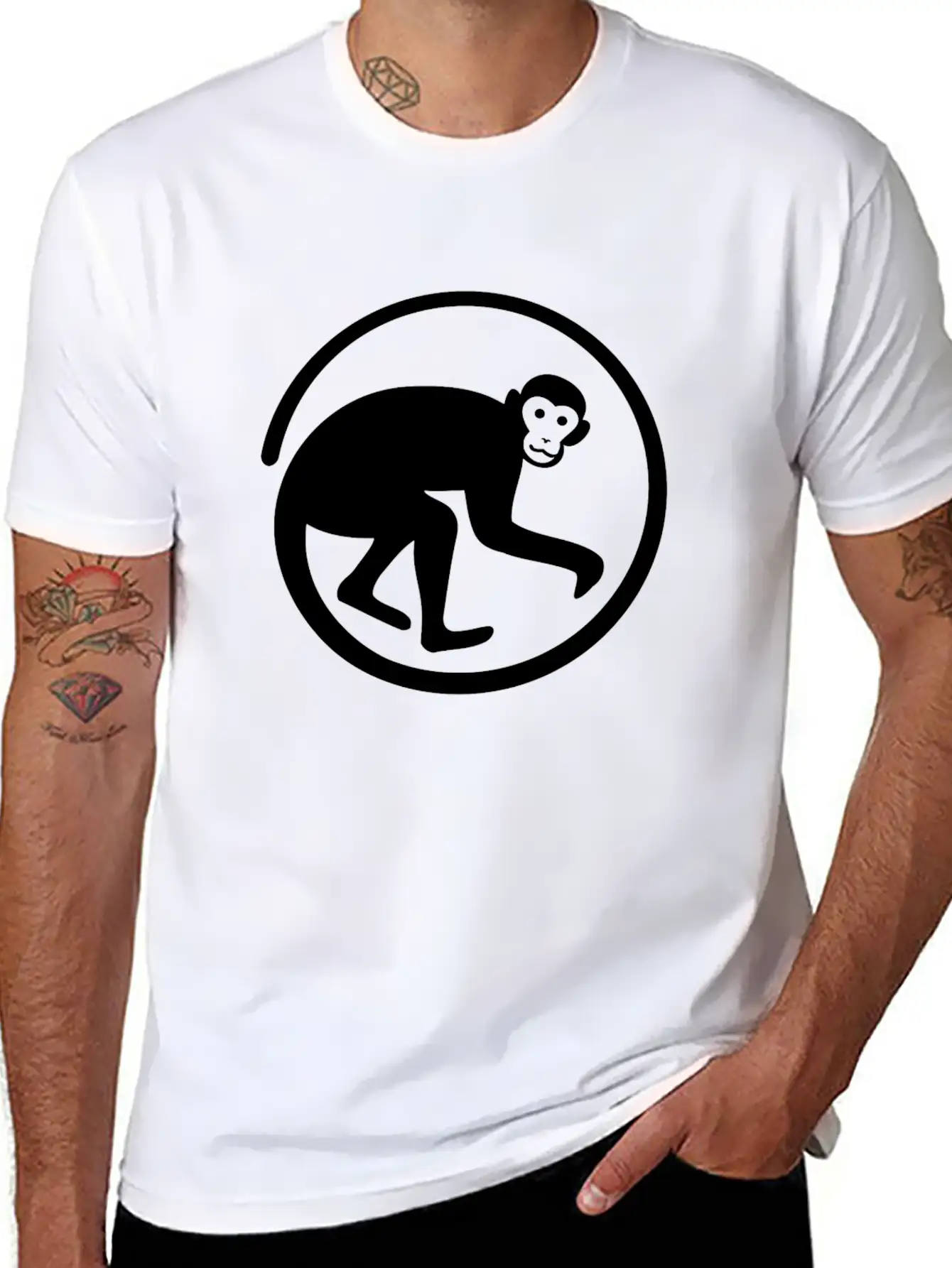 Ape Monkey Essential Cotton Tee For Daily Outfits – Unisex Style