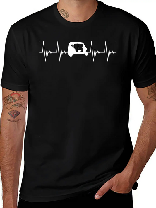 APE Rickshaw Heartbeat Vehicle Gift Car Basic Graphic T-Shirt – Daily Comfort In Soft Cotton