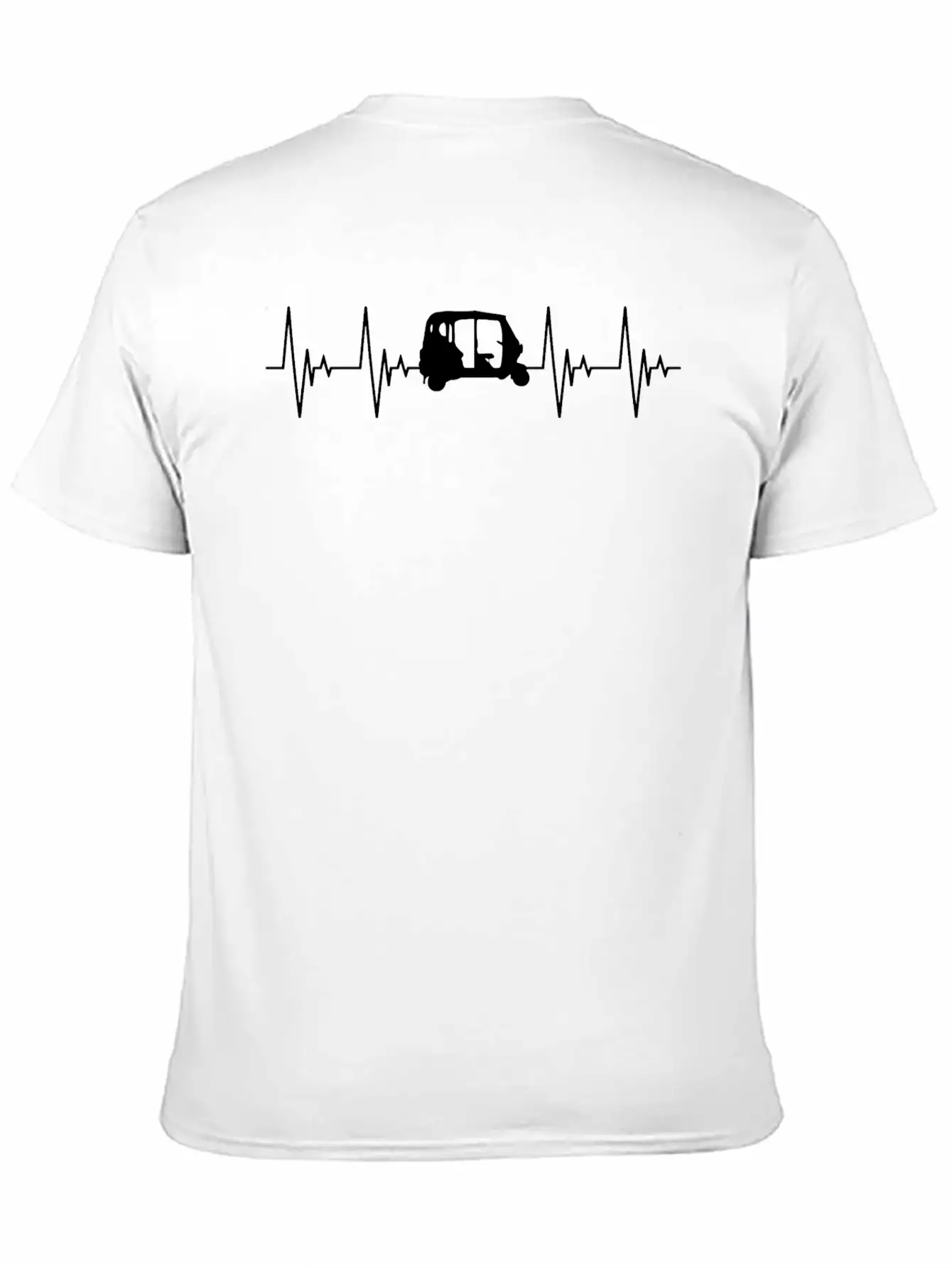 APE Rickshaw Heartbeat Vehicle Gift Car Basic Graphic T-Shirt – Daily Comfort In Soft Cotton