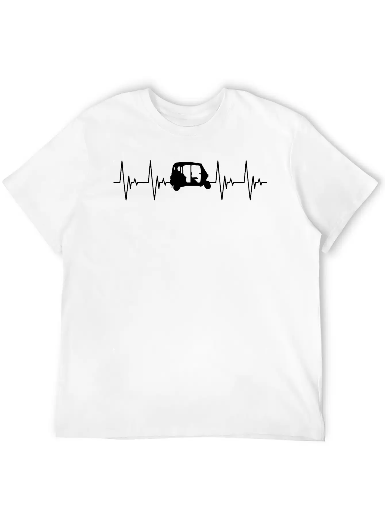 APE Rickshaw Heartbeat Vehicle Gift Car Basic Graphic T-Shirt – Daily Comfort In Soft Cotton