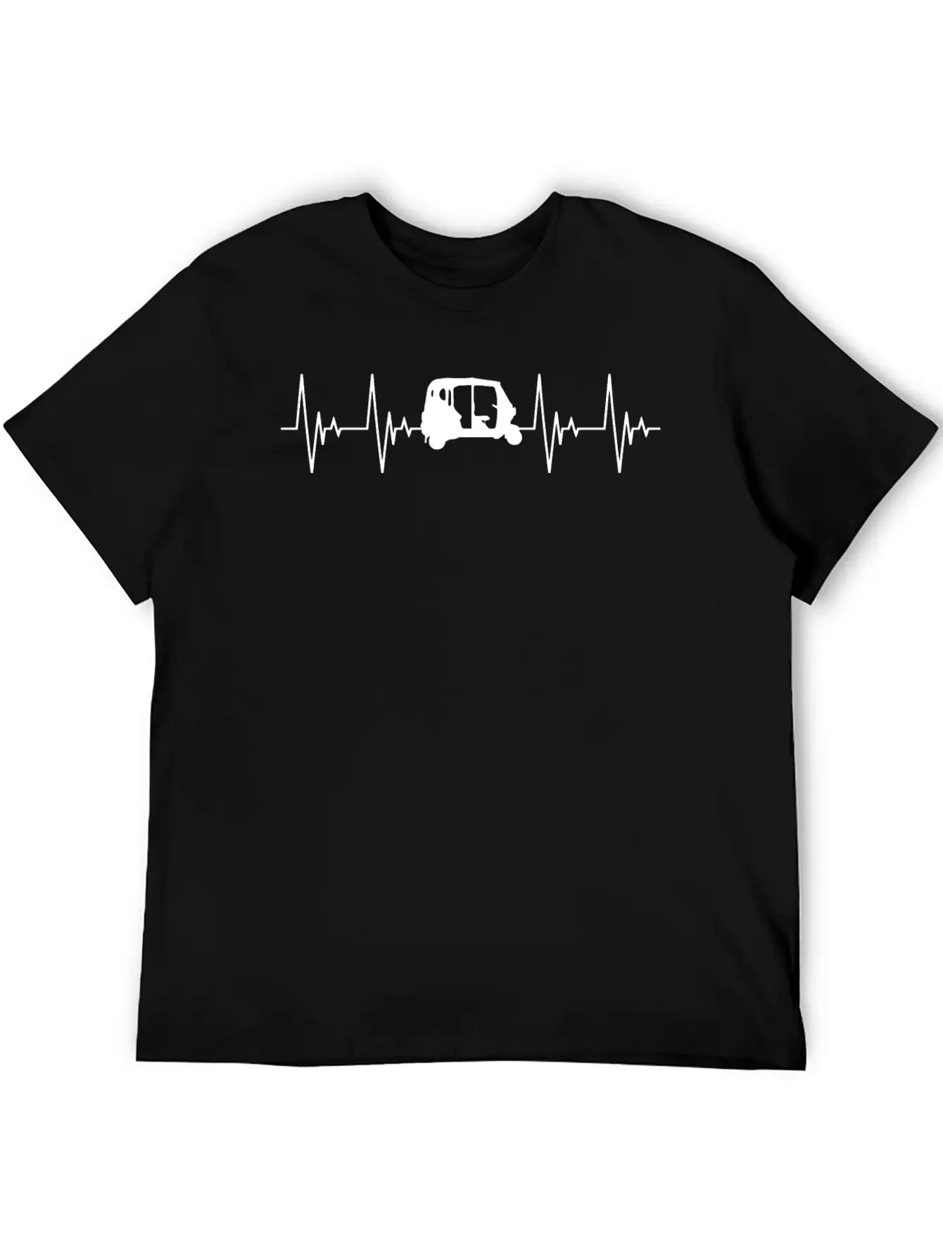 APE Rickshaw Heartbeat Vehicle Gift Car Basic Graphic T-Shirt – Daily Comfort In Soft Cotton