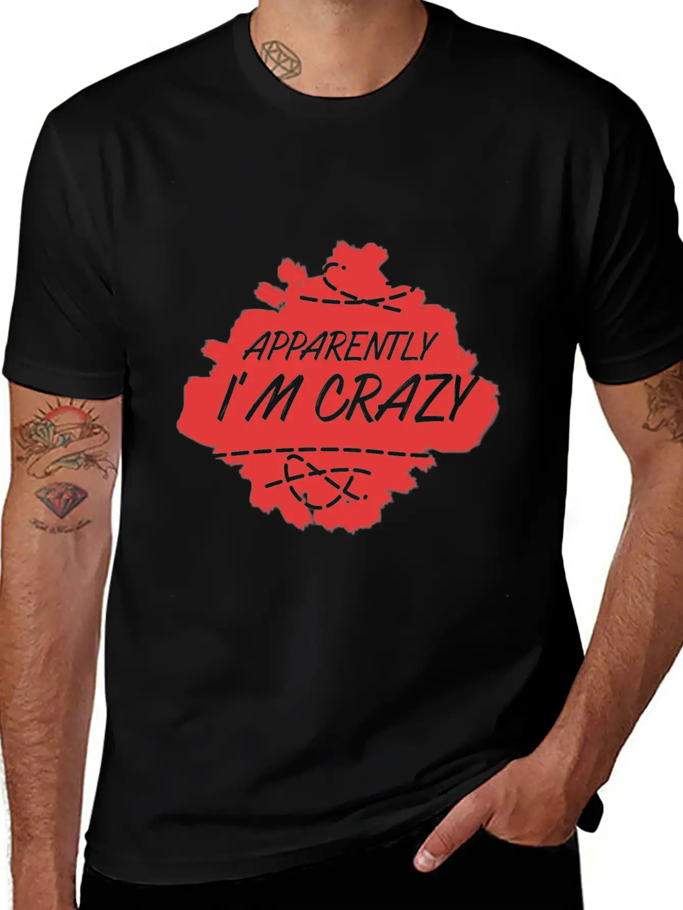 Apparently I'm Crazy - Crazy Unisex Casual T-Shirt – Clean Design For Daily Comfort