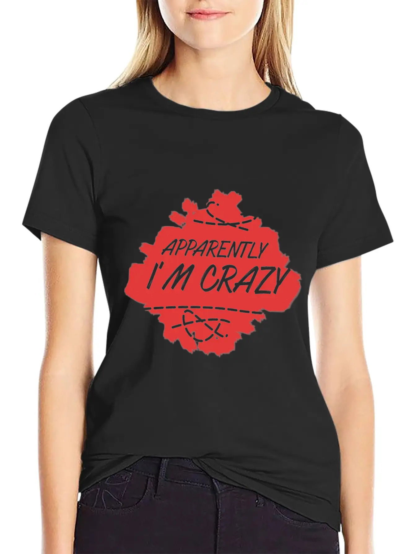 Apparently I'm Crazy - Crazy Unisex Casual T-Shirt – Clean Design For Daily Comfort
