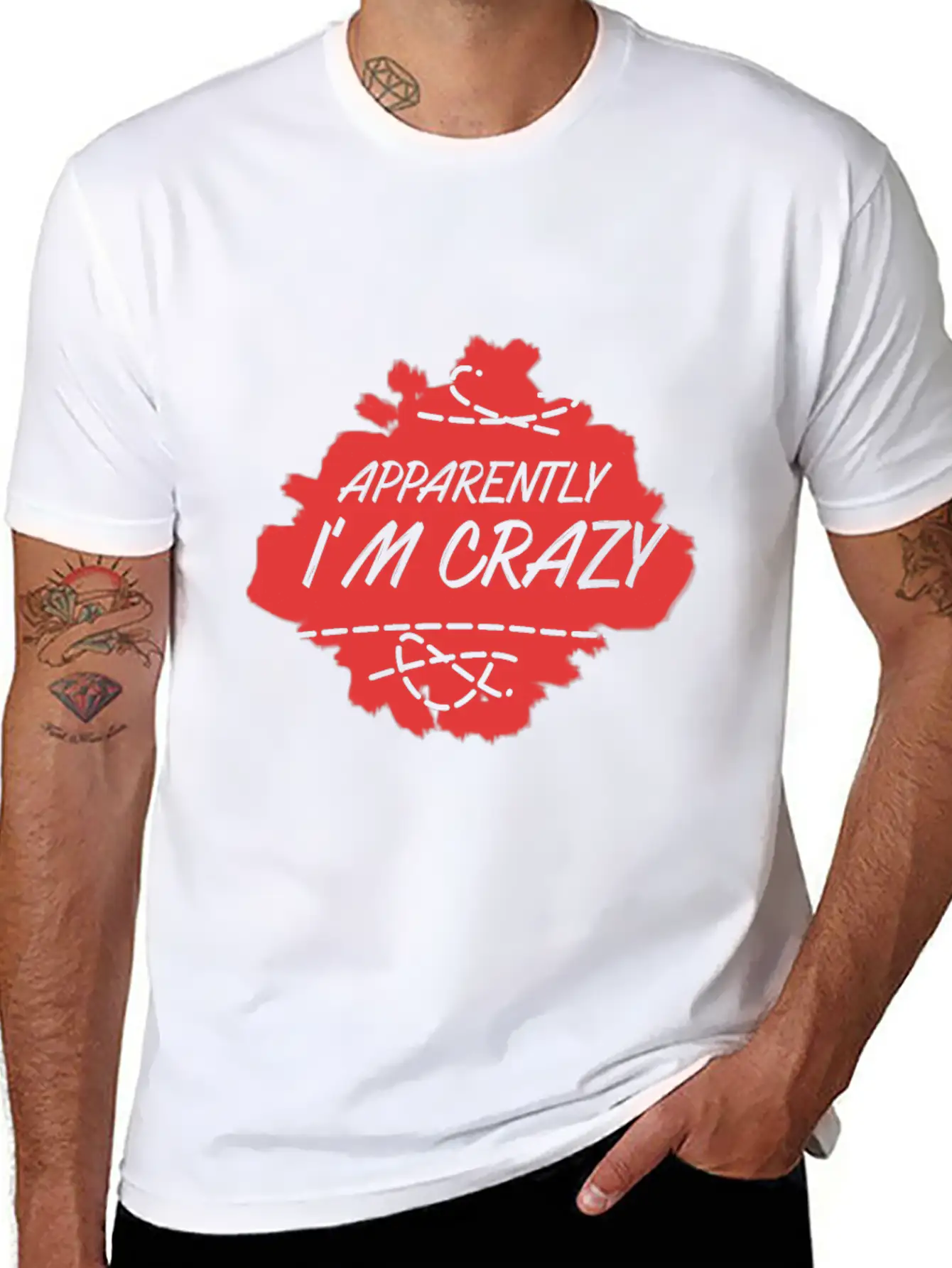 Apparently I'm Crazy - Crazy Unisex Casual T-Shirt – Clean Design For Daily Comfort