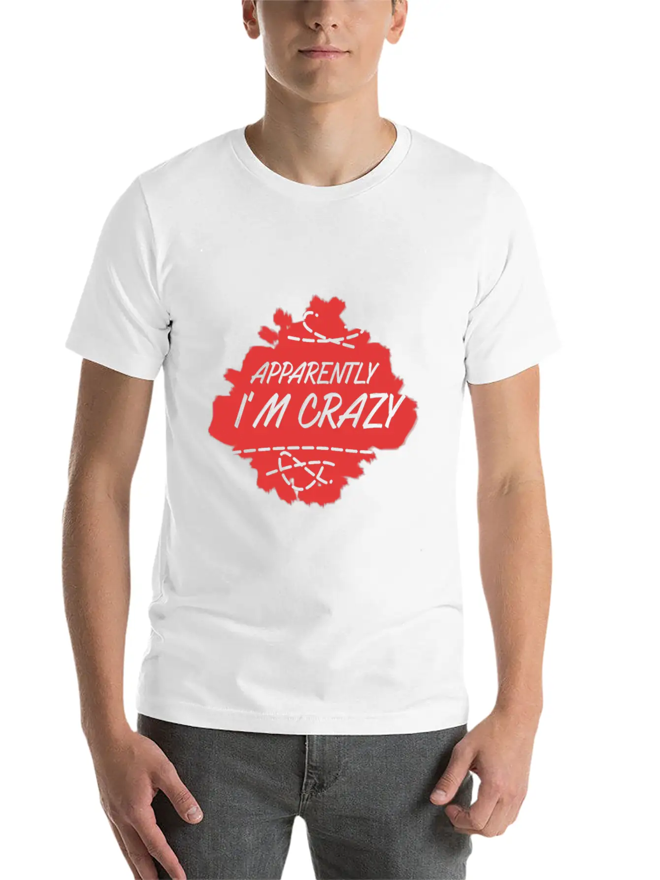 Apparently I'm Crazy - Crazy Unisex Casual T-Shirt – Clean Design For Daily Comfort