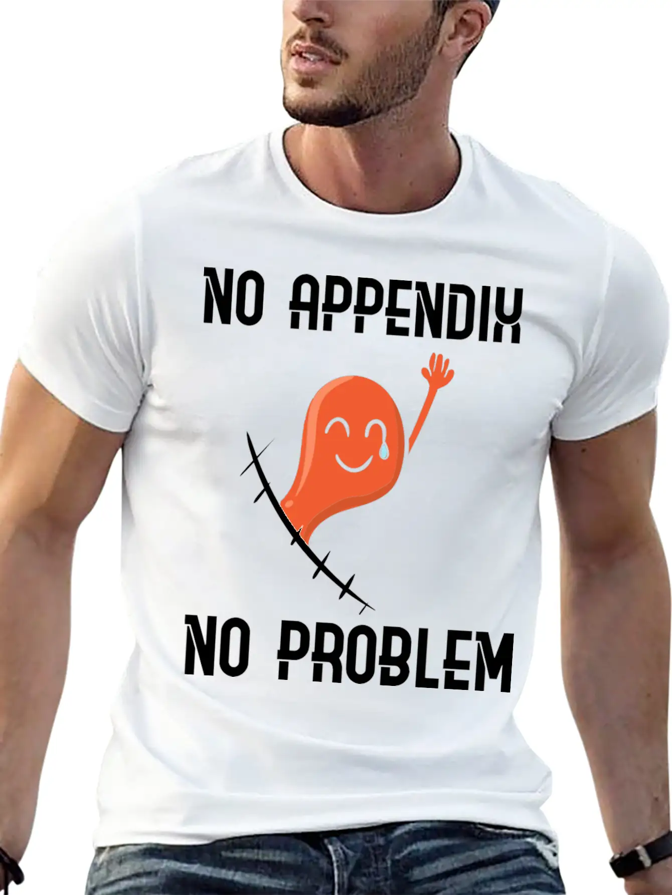 Appendix Removal Surgery Sympathy Soft Cotton Short Sleeve Tee – Unisex Wardrobe Staple