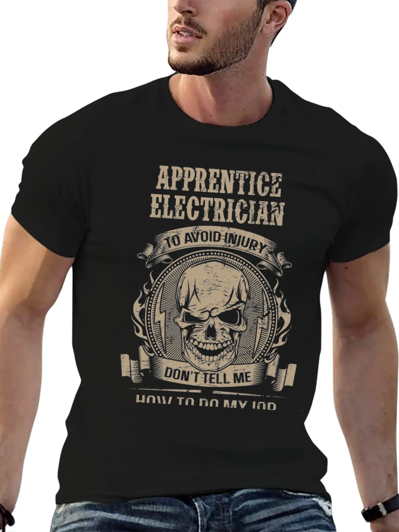 Apprentice Electrician - Avoiding Injury Classic Fit Graphic Tee For Daily Comfort – Unisex Cotton Shirt
