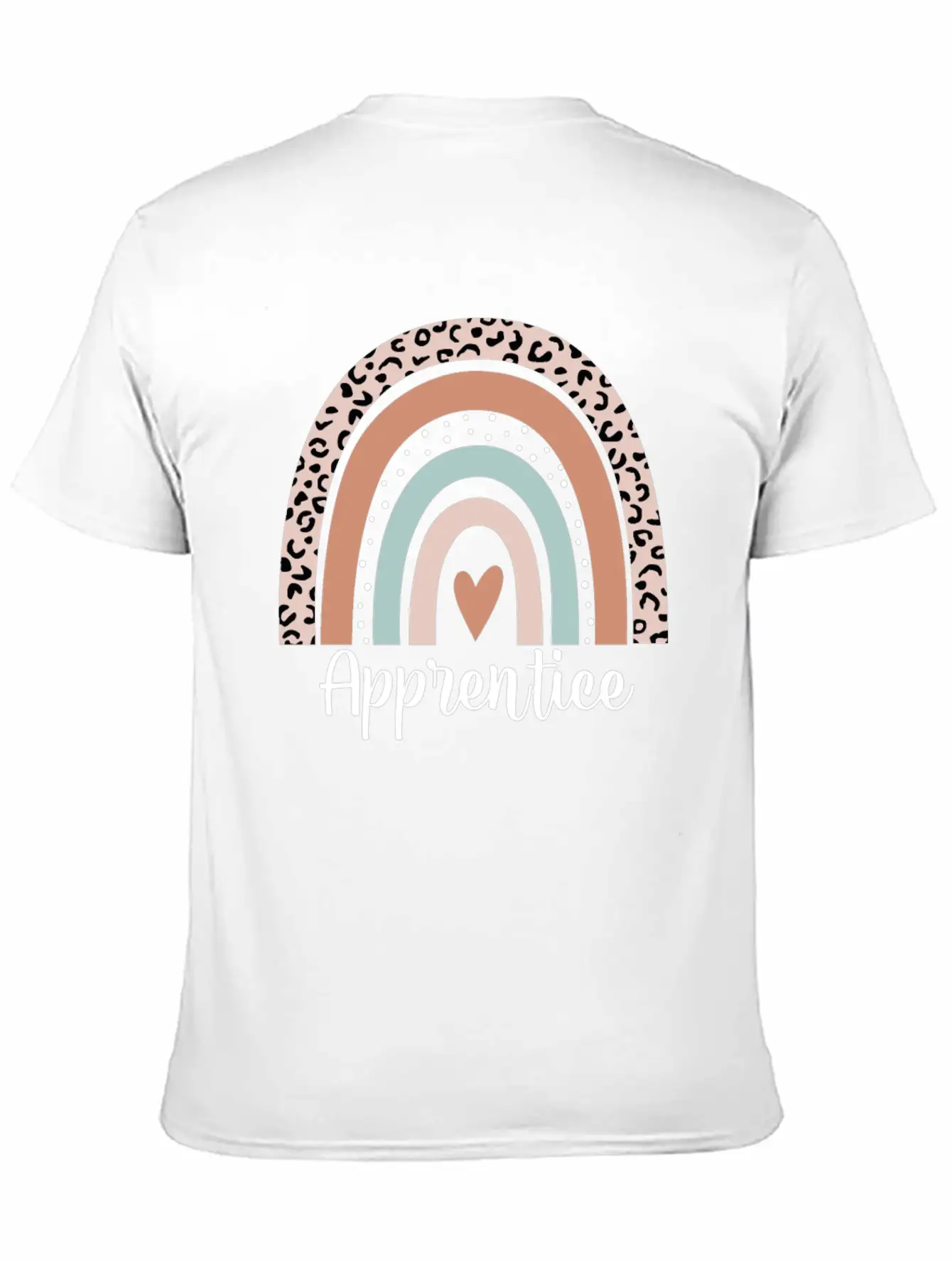 Apprentice Rainbow Leopard Funny Apprentice Essential Cotton Tee For Daily Outfits – Unisex Style