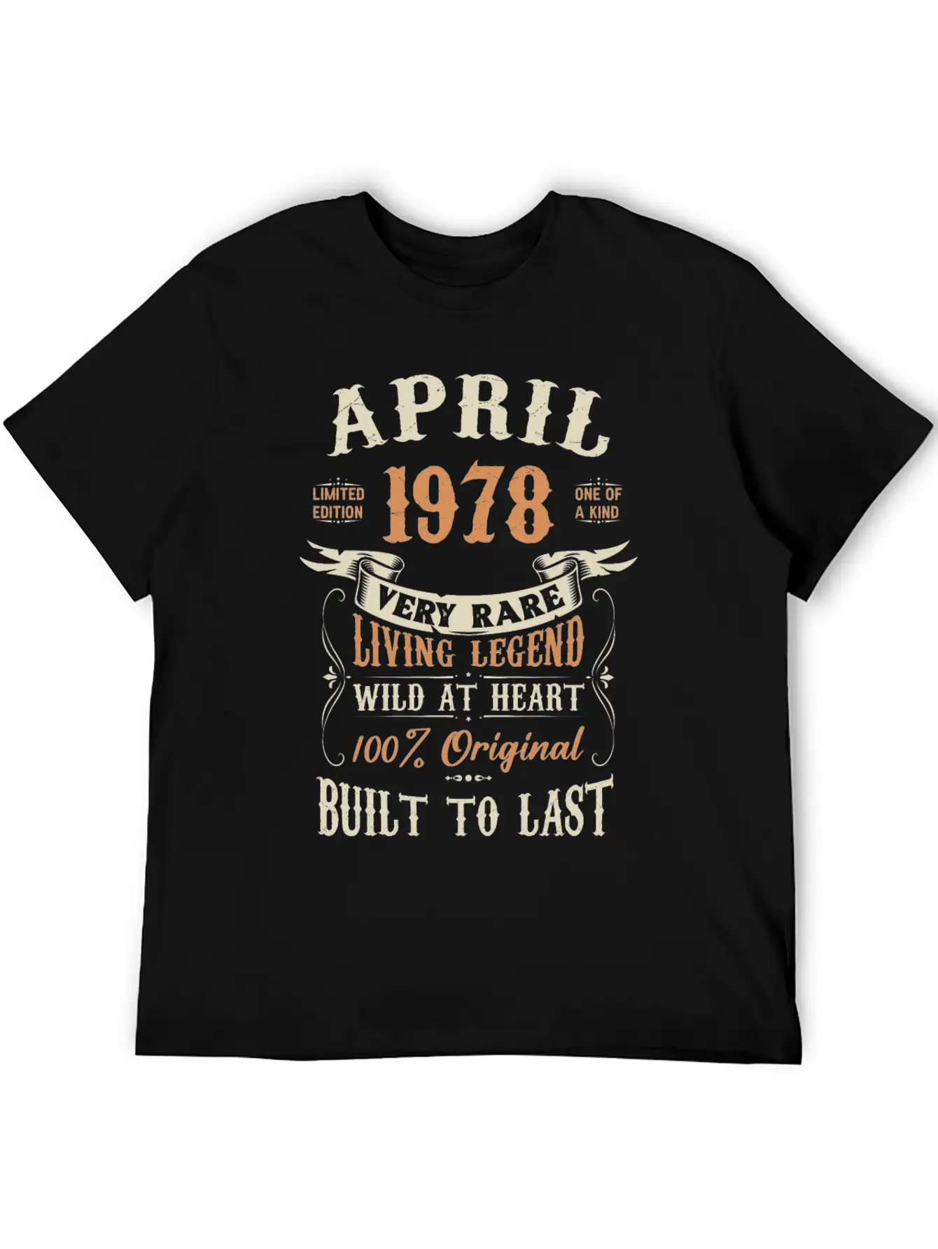 April 1978 Birthday Surprise Lightweight Cotton T-Shirt – Daily Comfort Graphic Shirt