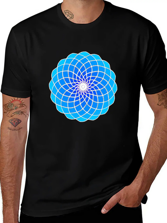 Aqua Mandala Unisex Casual T-Shirt – Clean Design For Daily Comfort