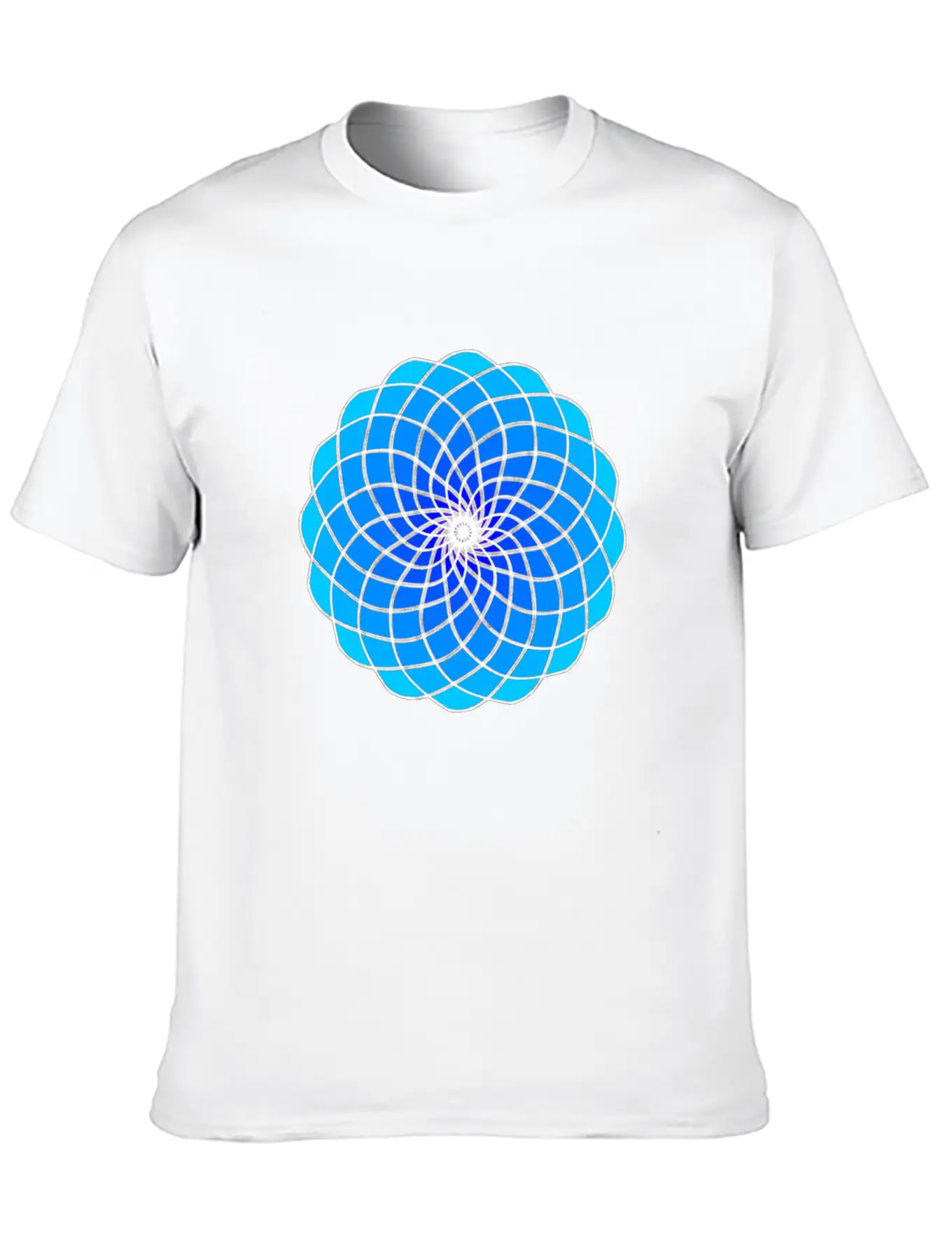 Aqua Mandala Unisex Casual T-Shirt – Clean Design For Daily Comfort