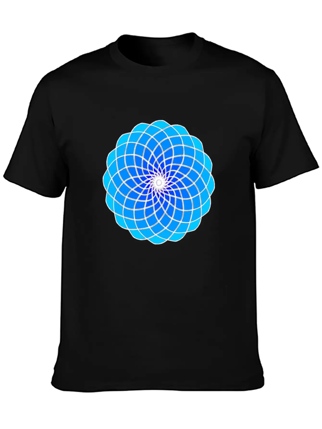 Aqua Mandala Unisex Casual T-Shirt – Clean Design For Daily Comfort
