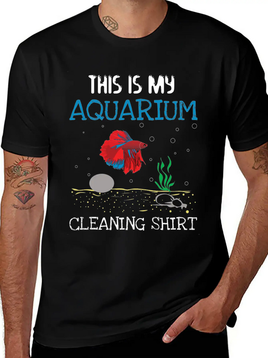 Aquarium Cleaning Shirt Unisex Casual T-Shirt – Clean Design For Daily Comfort