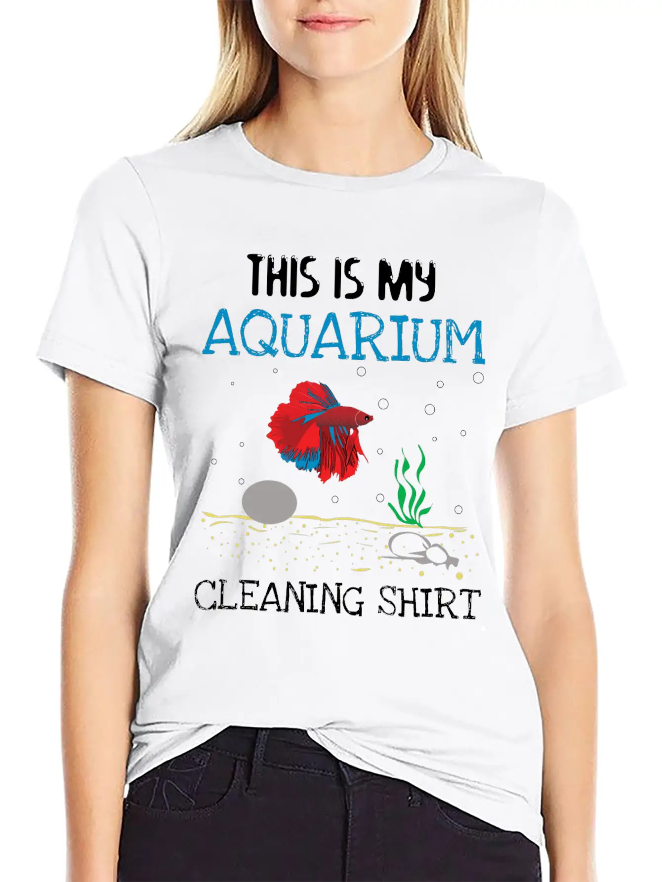 Aquarium Cleaning Shirt Unisex Casual T-Shirt – Clean Design For Daily Comfort