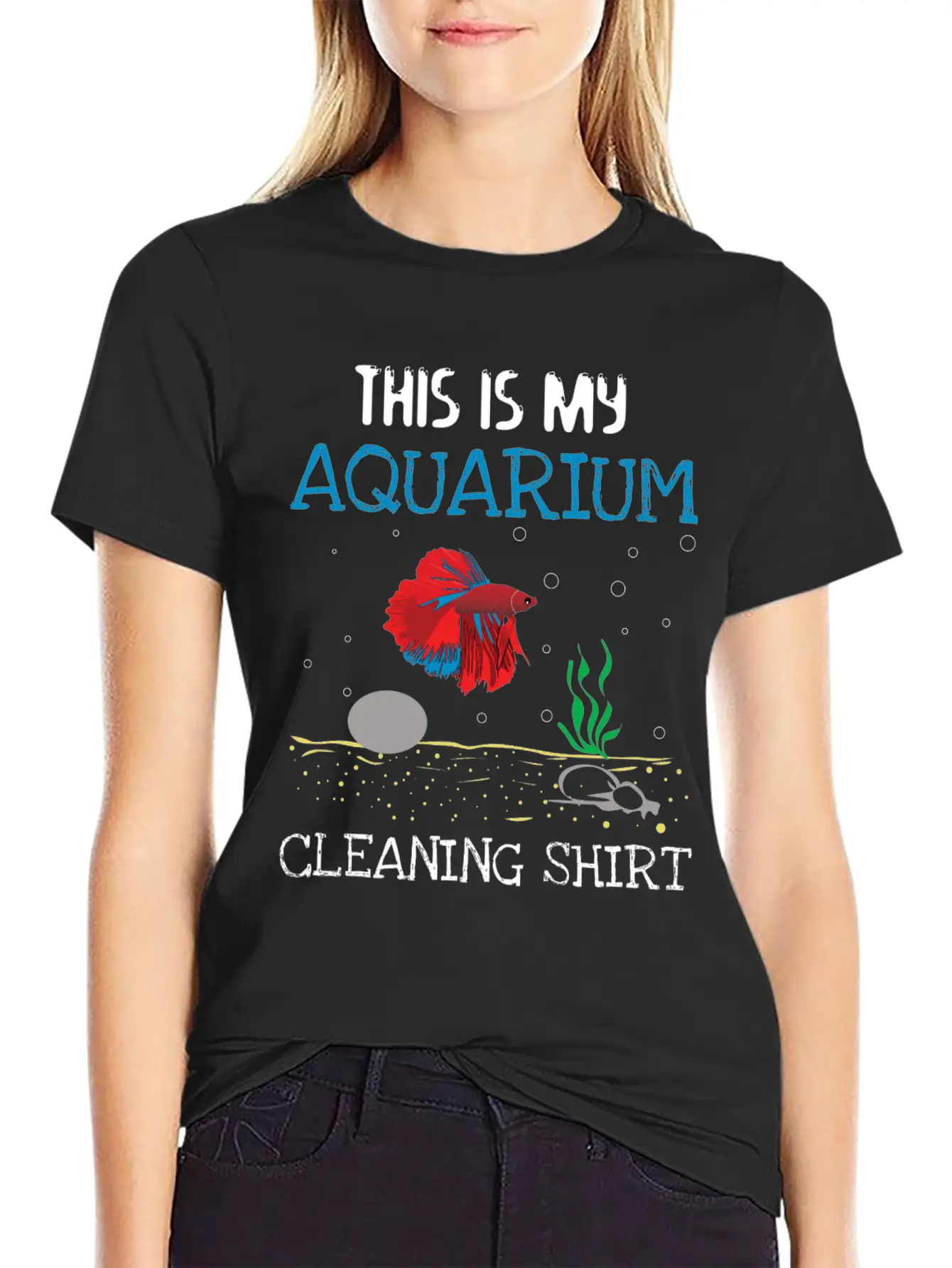 Aquarium Cleaning Shirt Unisex Casual T-Shirt – Clean Design For Daily Comfort