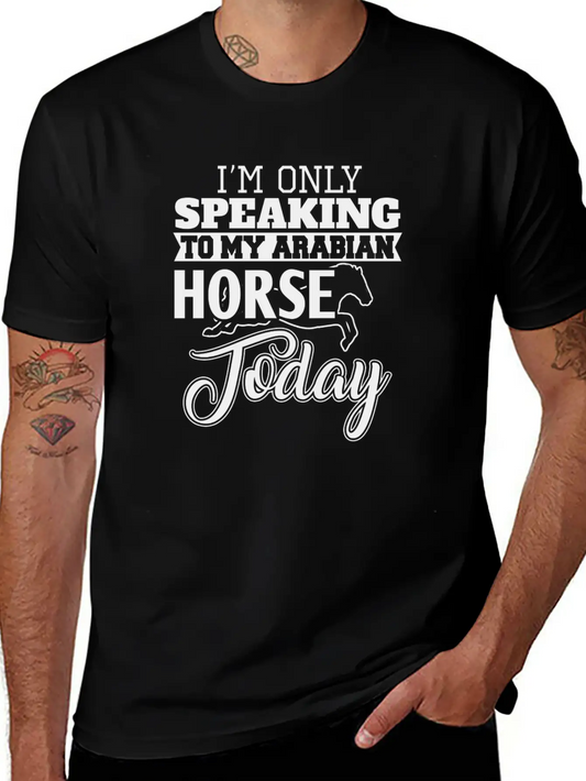 Arabian Horse Classic Fit Graphic Tee For Daily Comfort – Unisex Cotton Shirt