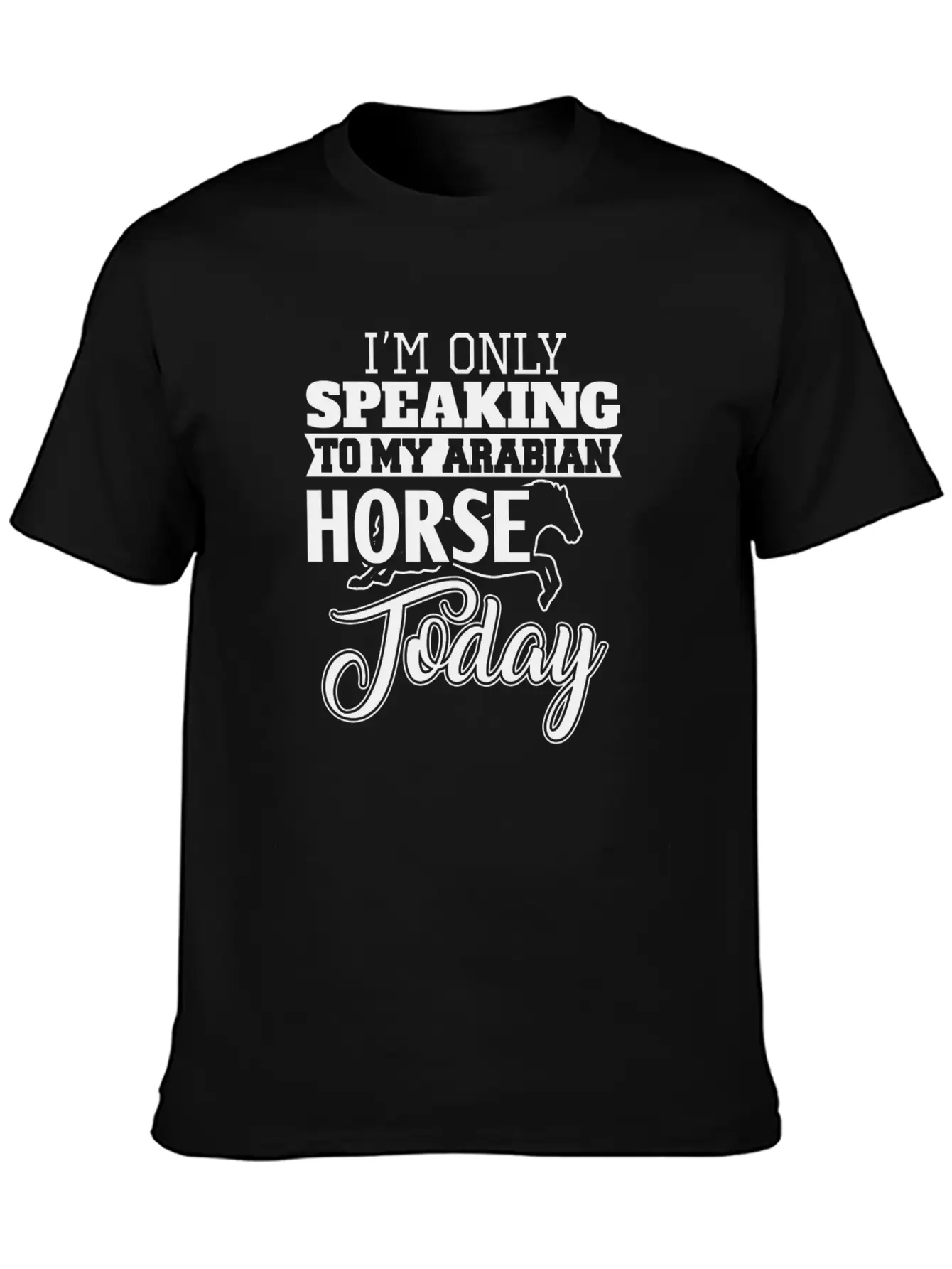 Arabian Horse Classic Fit Graphic Tee For Daily Comfort – Unisex Cotton Shirt