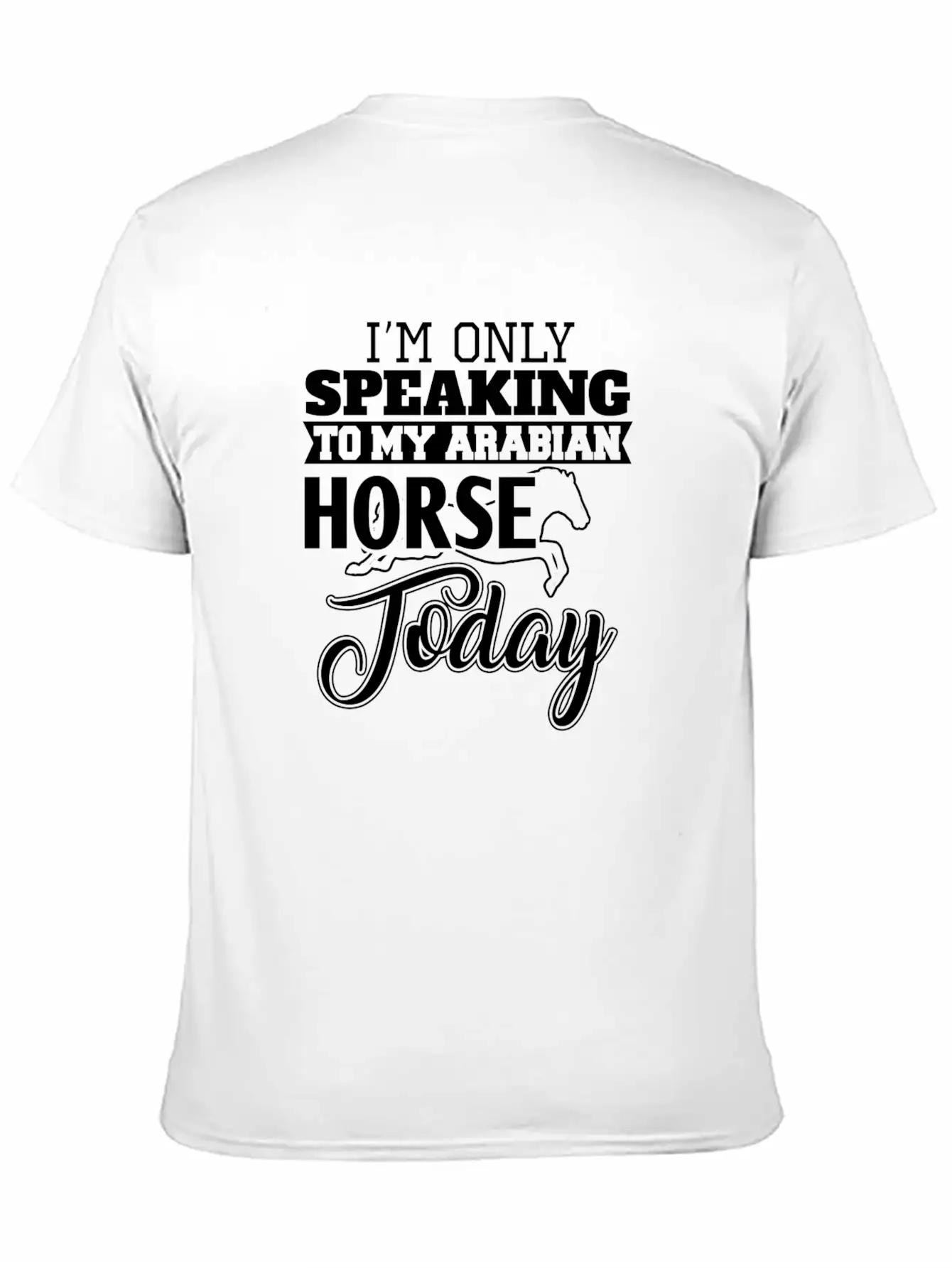 Arabian Horse Classic Fit Graphic Tee For Daily Comfort – Unisex Cotton Shirt