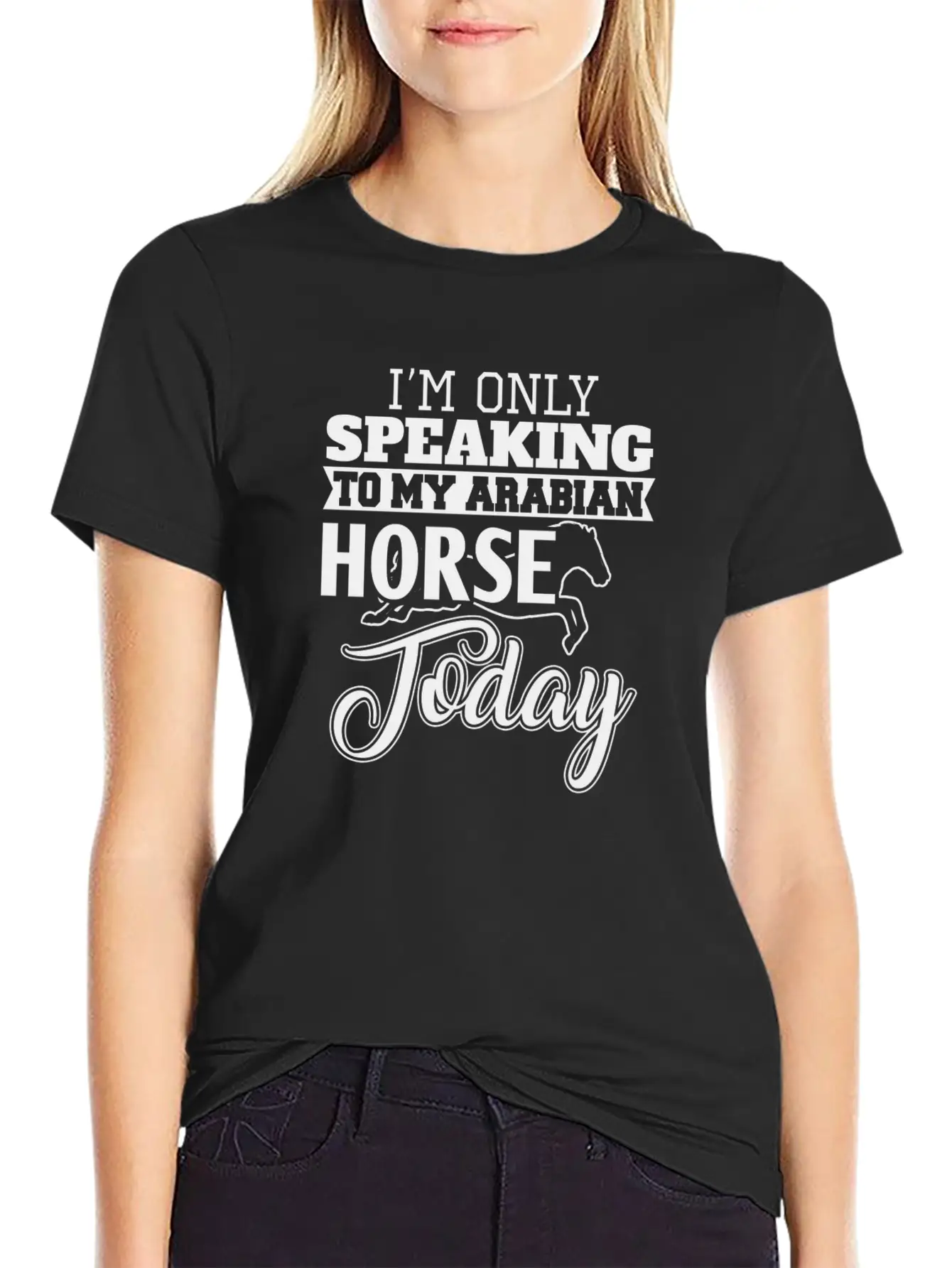 Arabian Horse Classic Fit Graphic Tee For Daily Comfort – Unisex Cotton Shirt