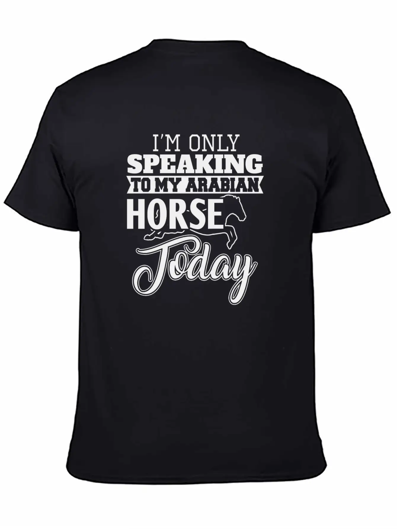 Arabian Horse Classic Fit Graphic Tee For Daily Comfort – Unisex Cotton Shirt