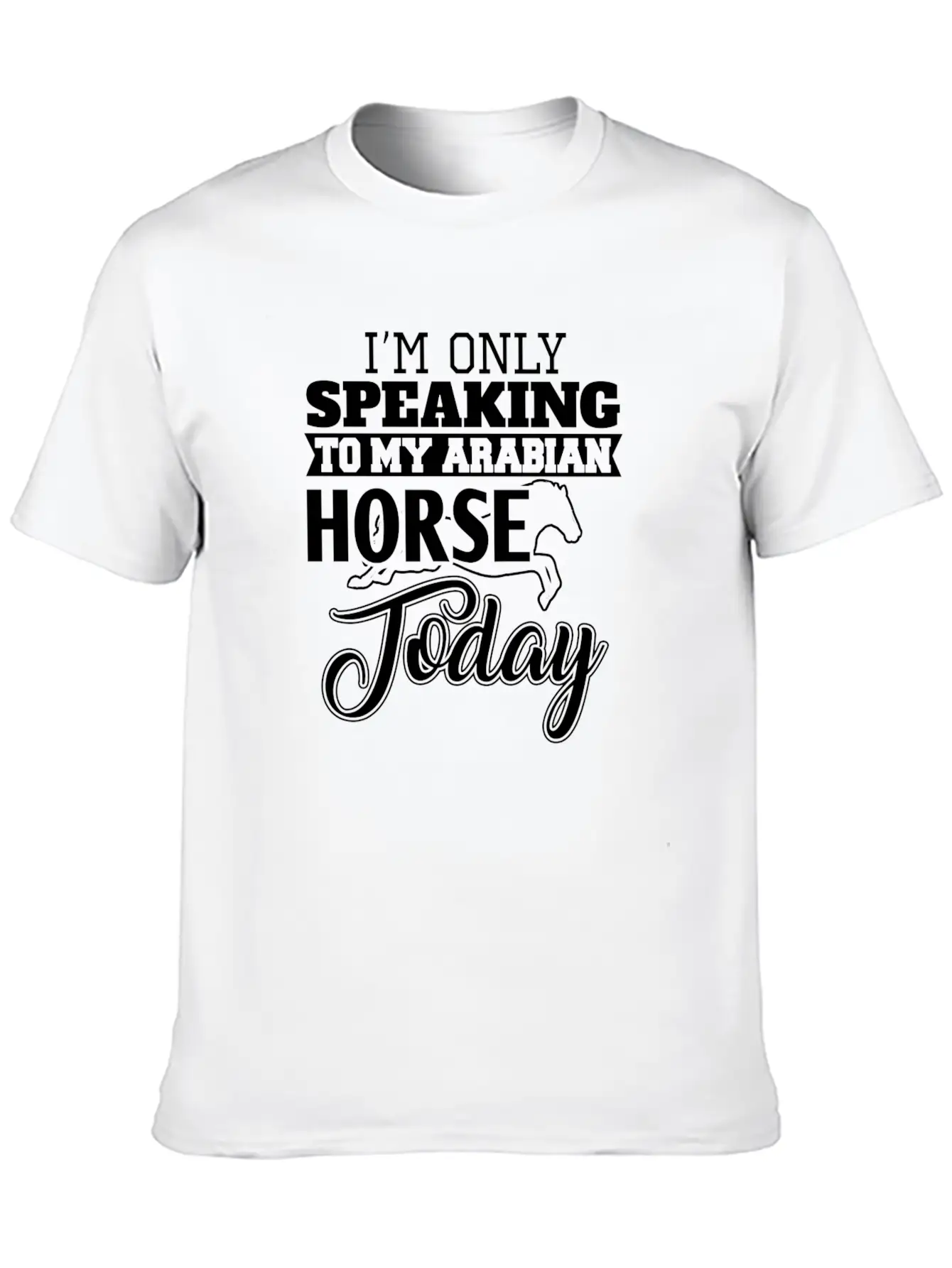 Arabian Horse Classic Fit Graphic Tee For Daily Comfort – Unisex Cotton Shirt